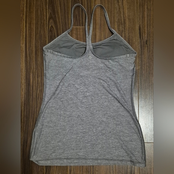 Lululemon Power Y Tank Heathered Slate - Picture 6 of 7
